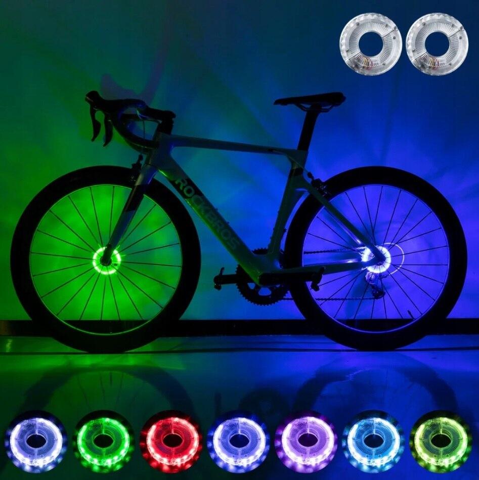 Światło do koła rowerowego Rockbros 24530002001 USB 1szt 2/2
