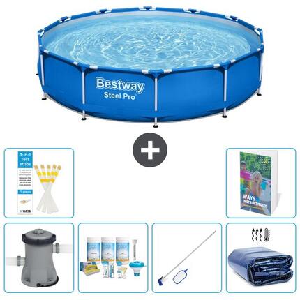 BESTWAY Piscina Bestway Steel Pro Redonda - 305x76 cm - 7-piezas S267