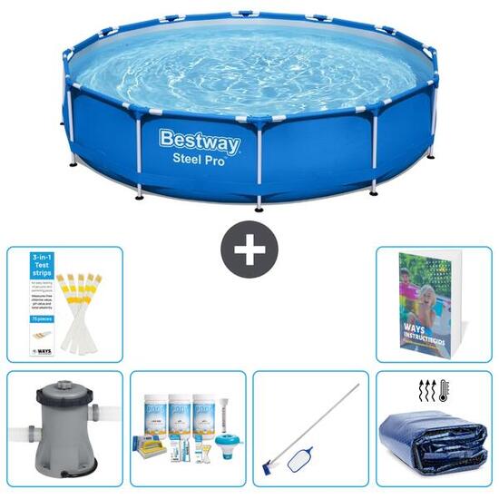 BESTWAY Piscina Bestway Steel Pro Redonda - 305x76 cm - 7-piezas S267