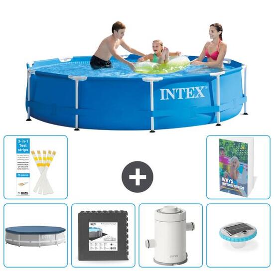 INTEX Basen ze stelażem Okrągły - 305x76 cm - 7-częściowy S138