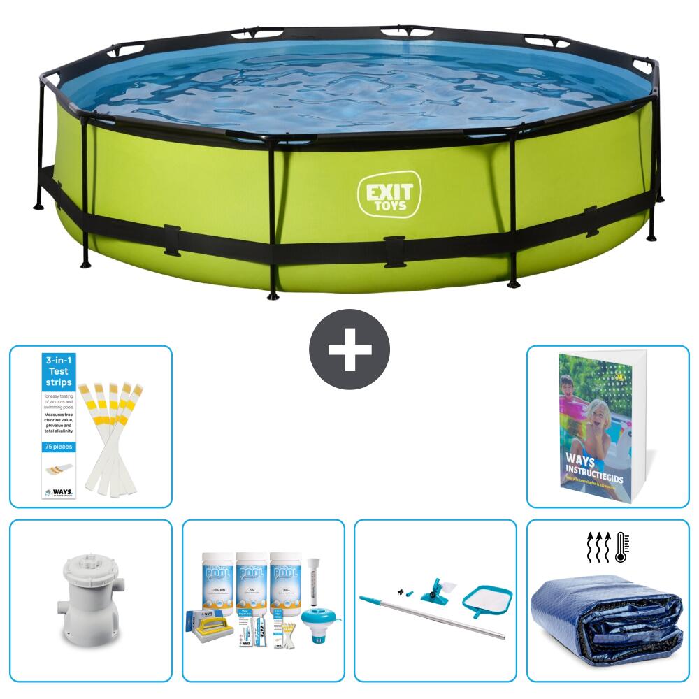 EXIT TOYS Piscina Exit Redonda - 360x76 cm - 7-piezas S267 1/7