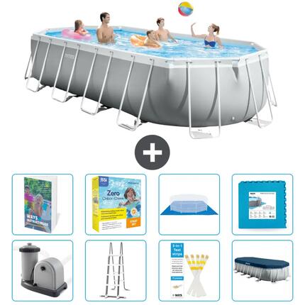 INTEX Basen Prism Frame Owalny - 610x305x122 cm - 9-częściowy S566