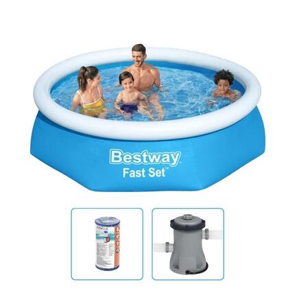 Bestway Fast Set 244x61cm Piscine – 3 pièces