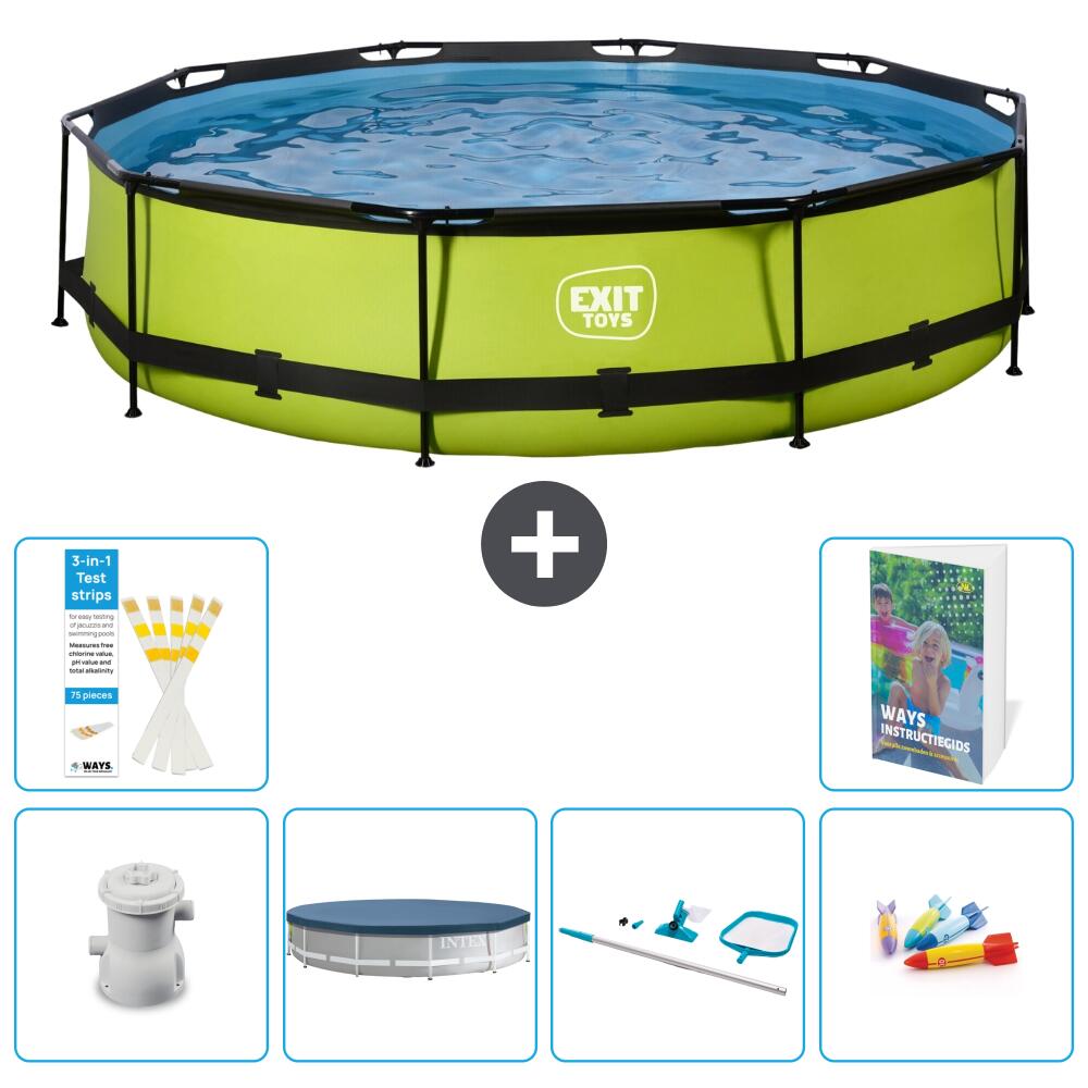 EXIT TOYS Piscina Exit Redonda - 360x76 cm - 7-piezas S299 1/7