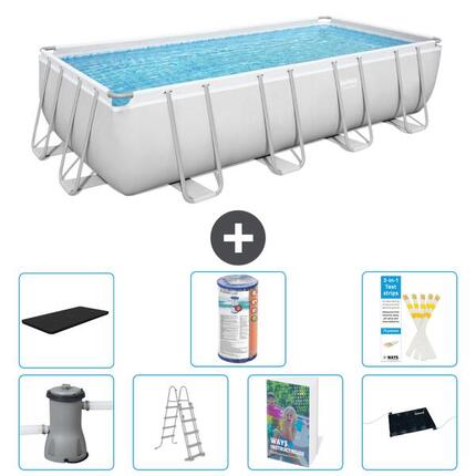 BESTWAY Piscina Bestway Power Steel Rectangular - 488x244x122 cm - S619