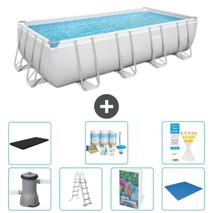 BESTWAY Piscina Bestway Power Steel Rectangular - 488x244x122 cm - S599