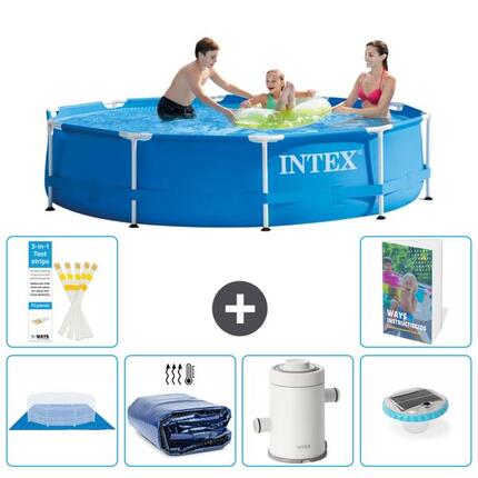 INTEX Basen ze stelażem Okrągły - 305x76 cm - 7-częściowy S98