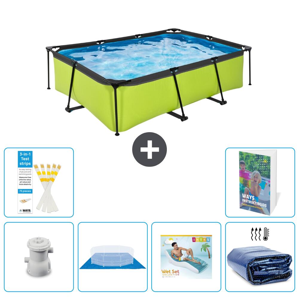 EXIT TOYS Piscina Exit Rectangular - 220x150x65 cm - 7-piezas  S345 1/7