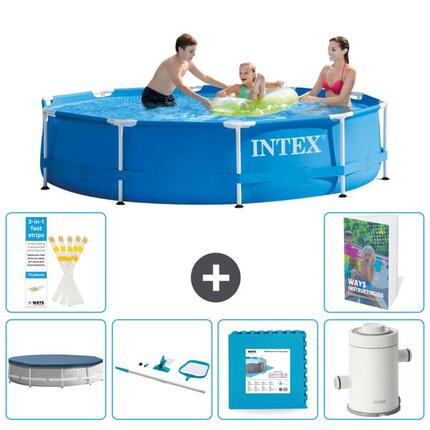 Piscine Tubulaire Ronde - 305x76 cm - 7-pièces S17
