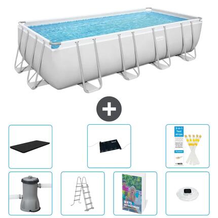 BESTWAY Piscina Bestway Power Steel Rectangular - 488x244x122 cm - S598