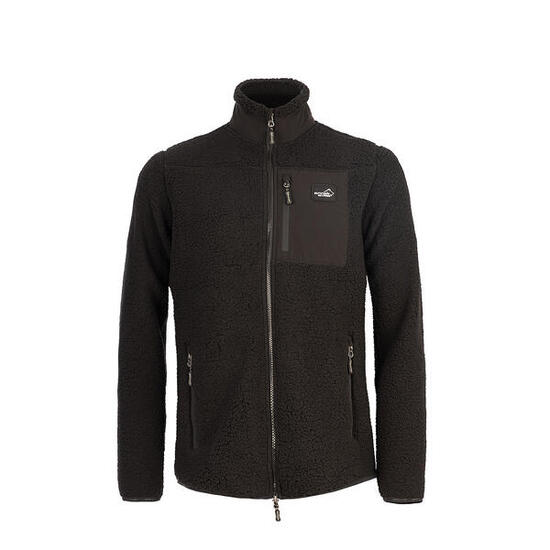 Veste polaire Sherpa pour femme noire