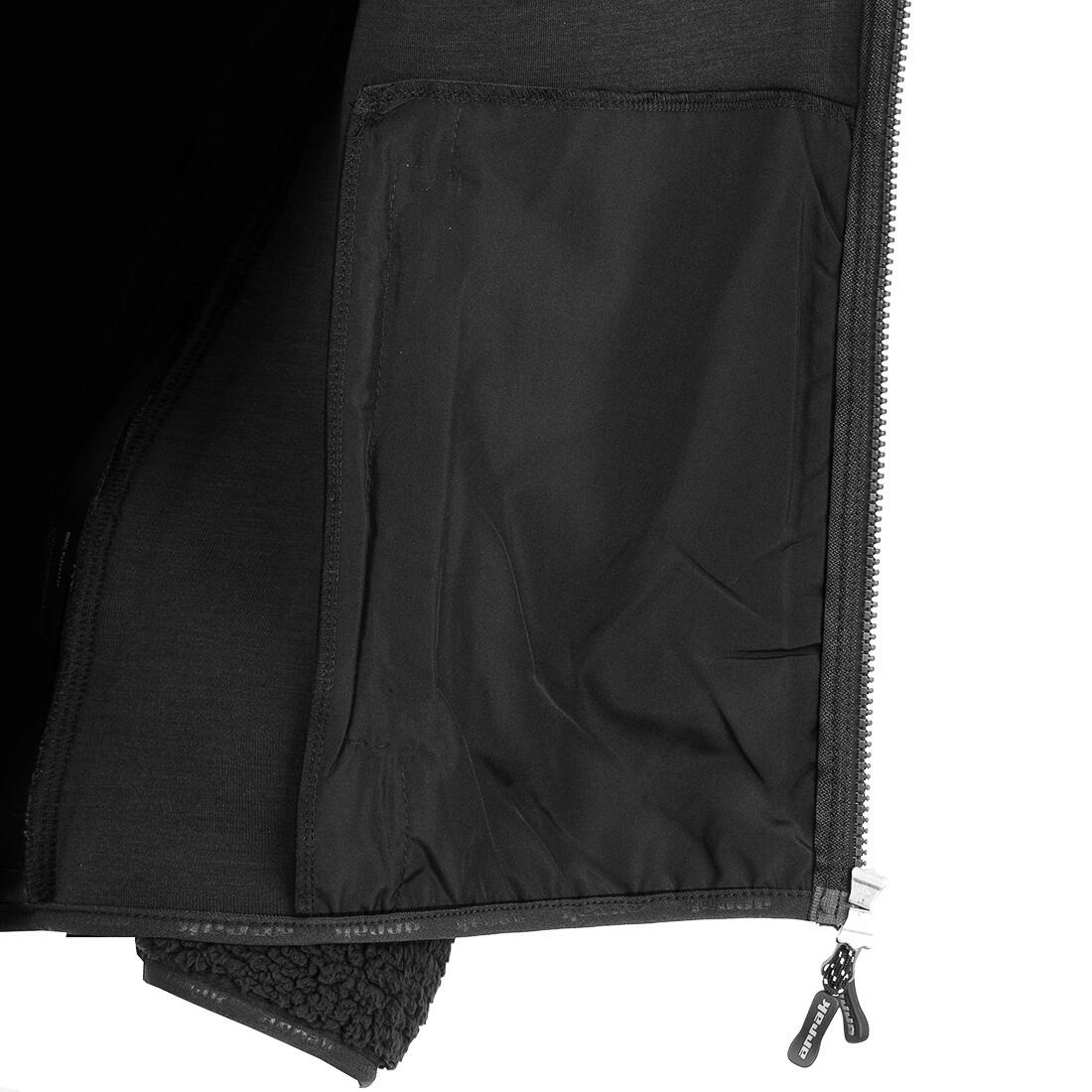 Veste polaire Sherpa pour femme noire 5/7