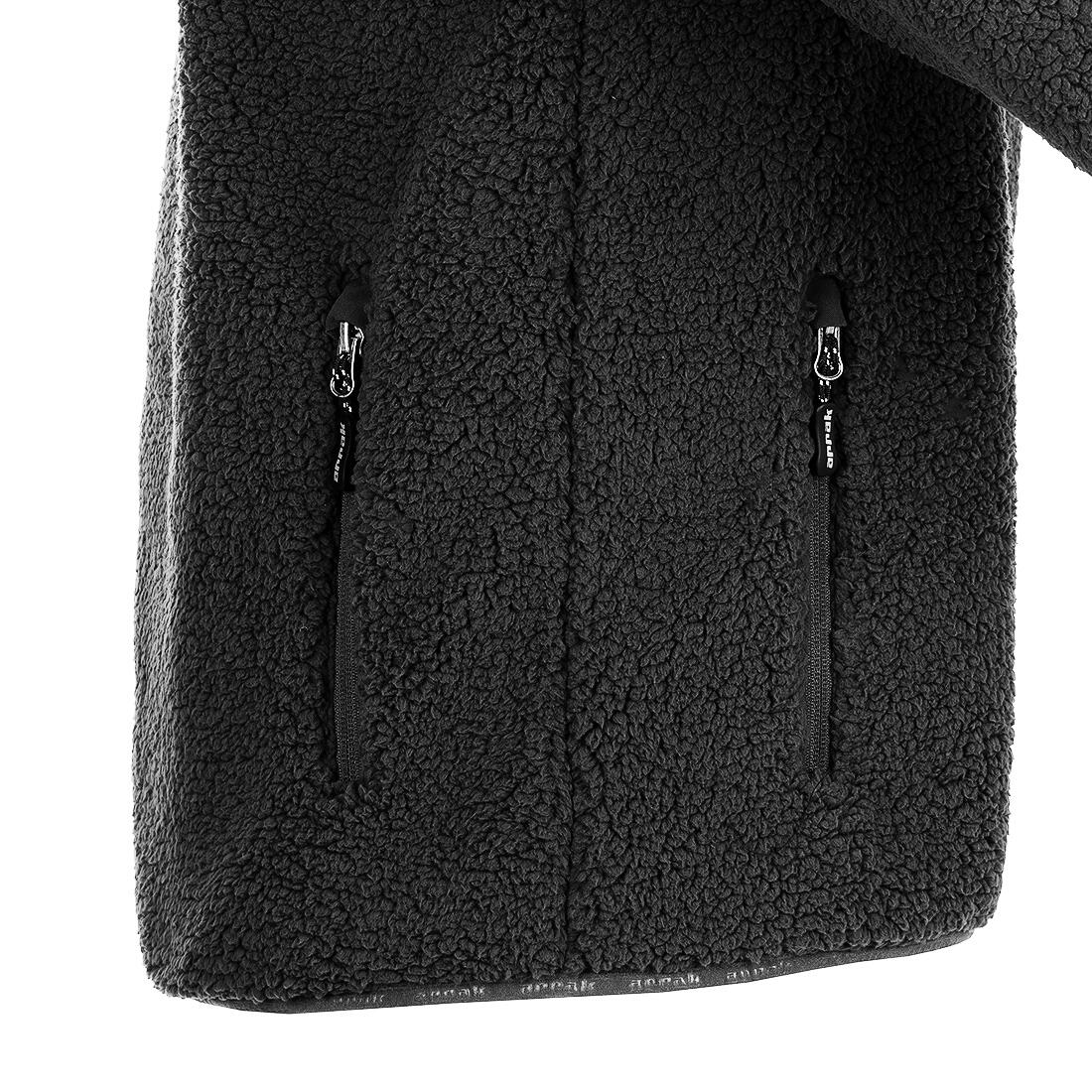Veste polaire Sherpa pour femme noire 4/7