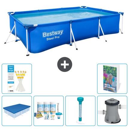 Bestway Steel Pro Rectangulaire - 300x201x66 cm - 7-pièces S52