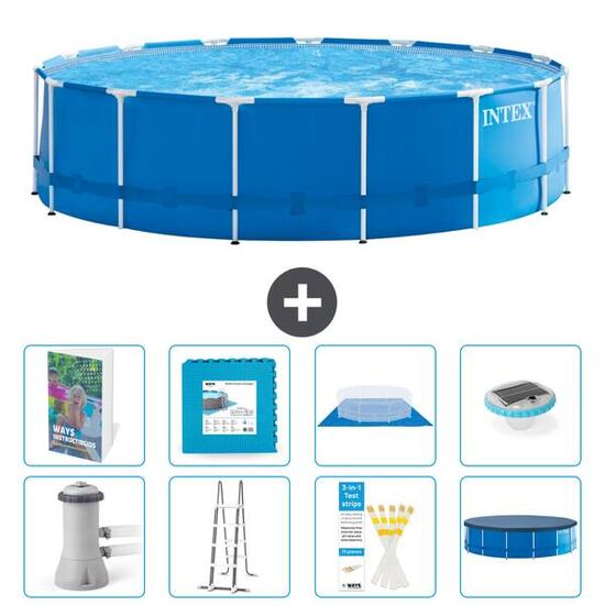 INTEX Piscina con estructura Redonda - 457x122 cm - 7-piezas S674