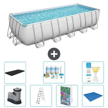 BESTWAY Piscina Bestway Power Steel Rectangular - 640x274x132 cm - S599