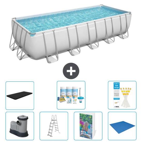 BESTWAY Piscina Bestway Power Steel Rectangular - 640x274x132 cm - S599