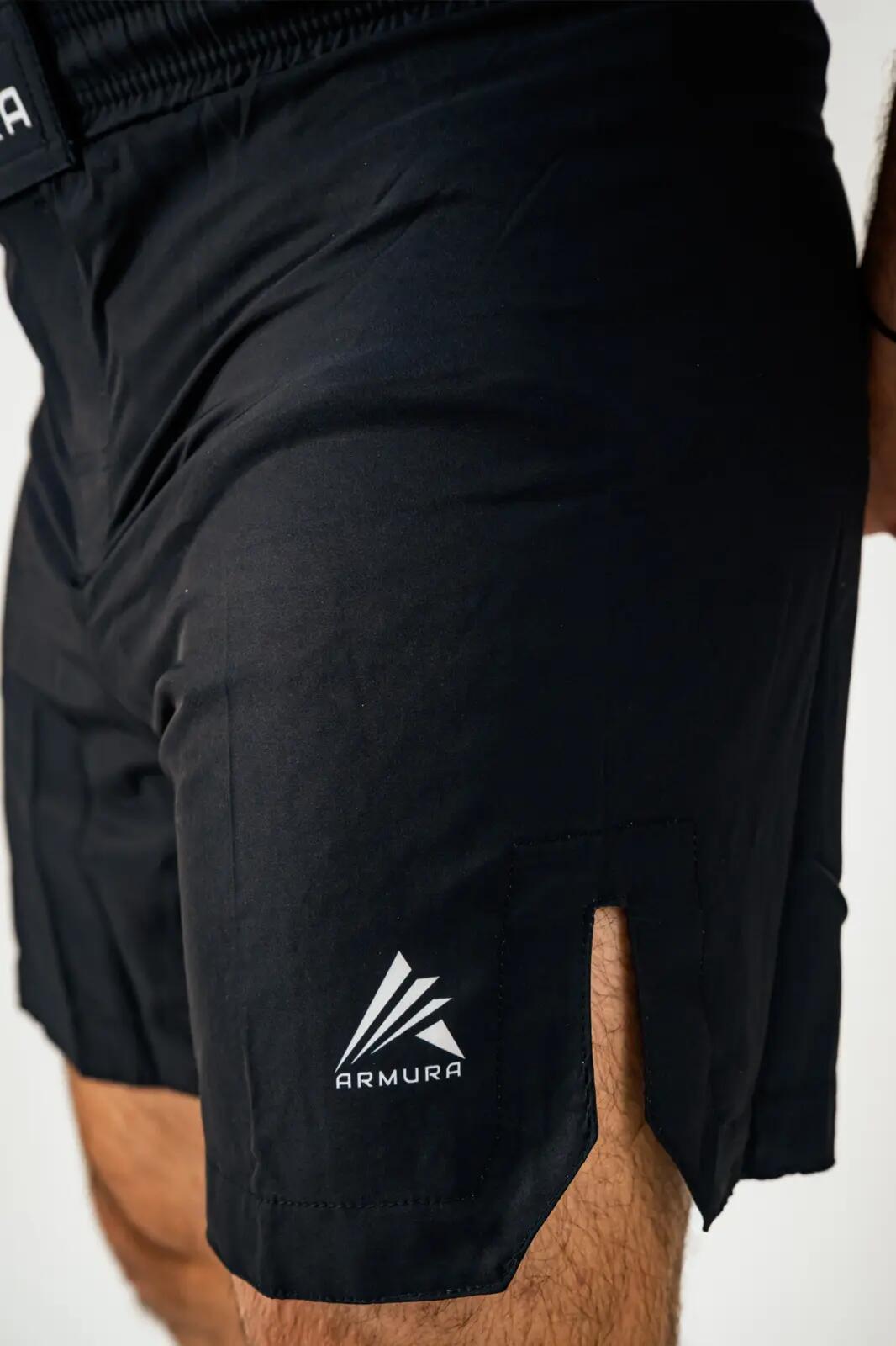Short MMA ARMURA Kempo 3.0 Negru Seniori 3/4