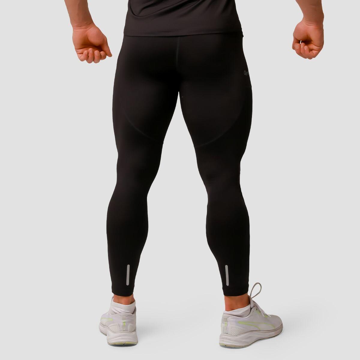 Uomo trekking leggings traspiranti neri Pulse Running 3/7
