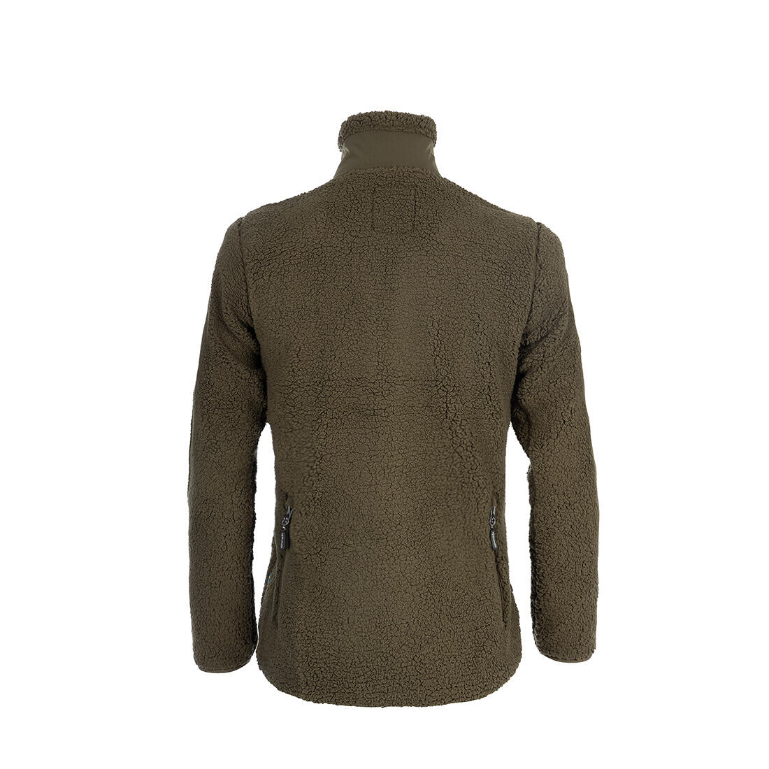 Sherpa Fleecejacke Damen Olivgrün 3/7