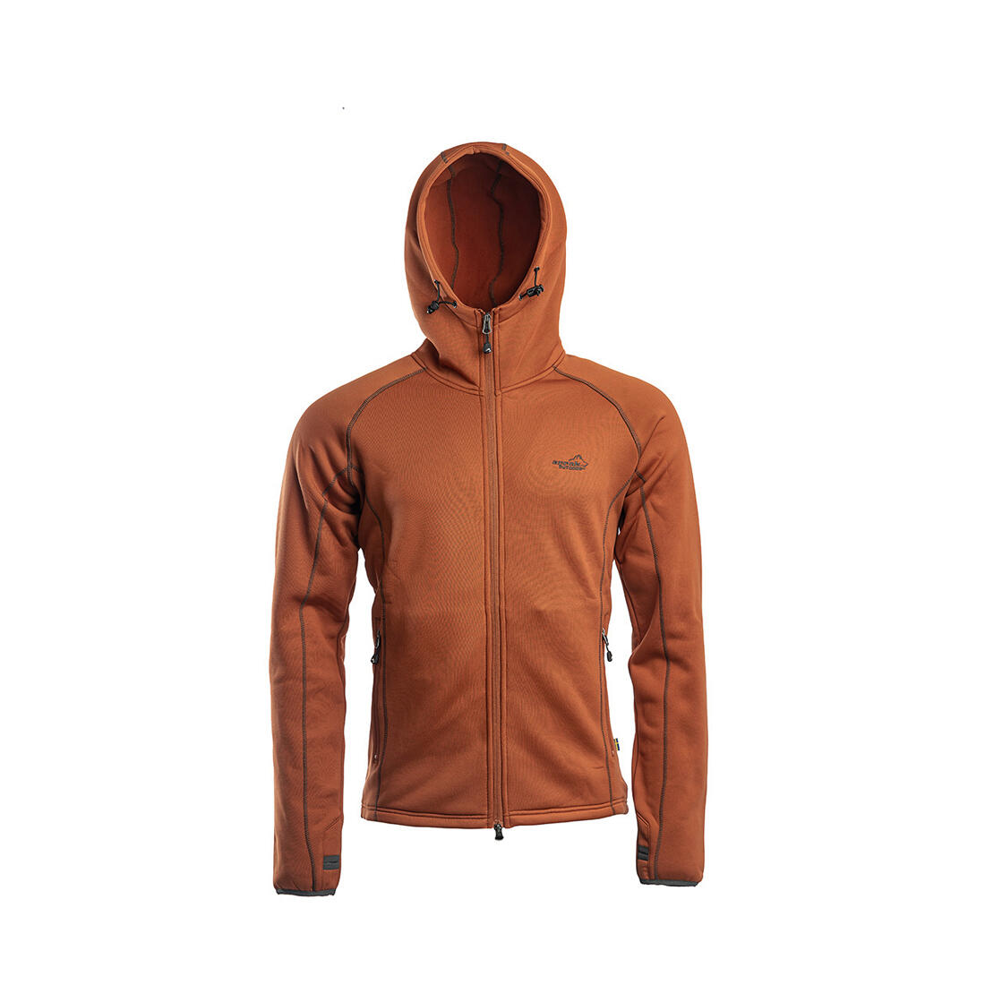 Power-Fleece für Herren in Burnt Orange 3/6