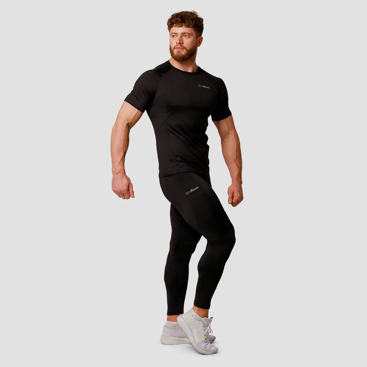 Uomo trekking leggings traspiranti neri Pulse Running 4/7