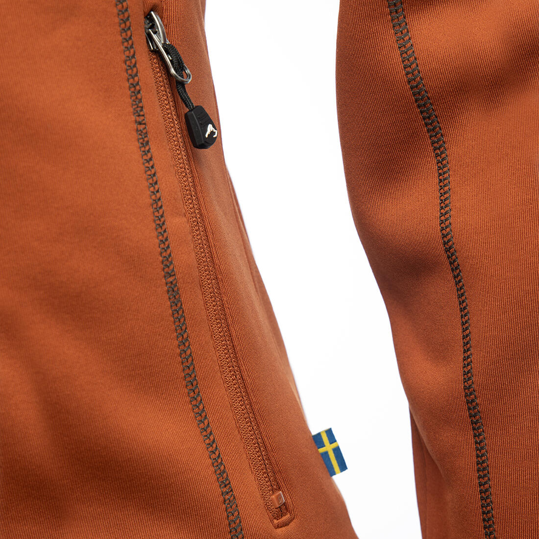 Power-Fleece für Herren in Burnt Orange 6/6