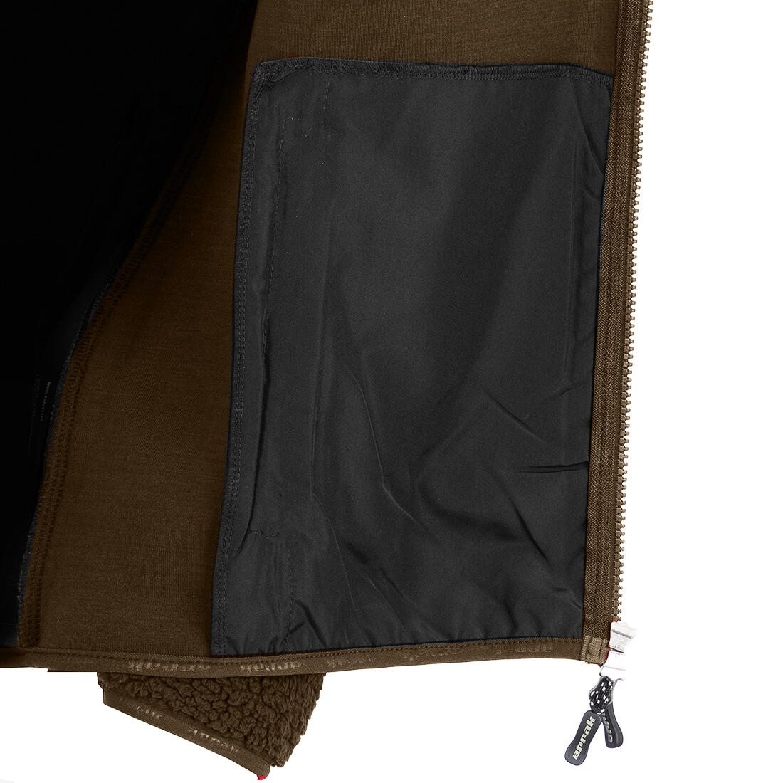 Sherpa Fleecejacke Damen Olivgrün 5/7