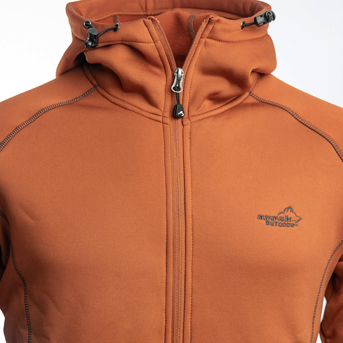 Power-Fleece für Herren in Burnt Orange 5/6