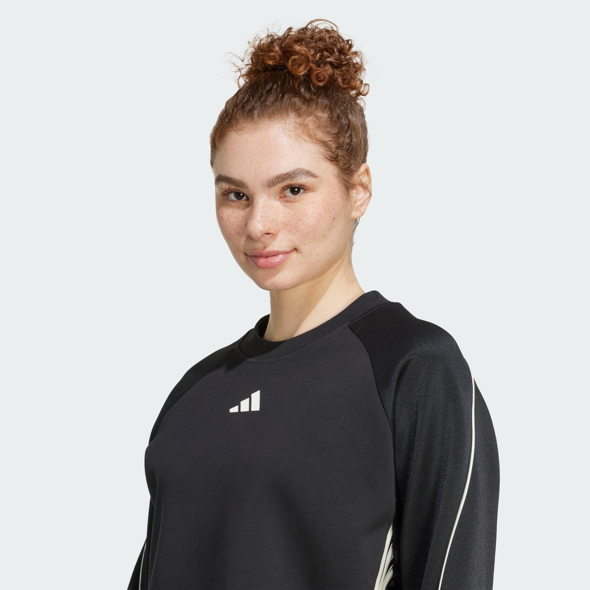Stadium 3-Streifen Sweatshirt mit Rundhalsausschnitt 4/6