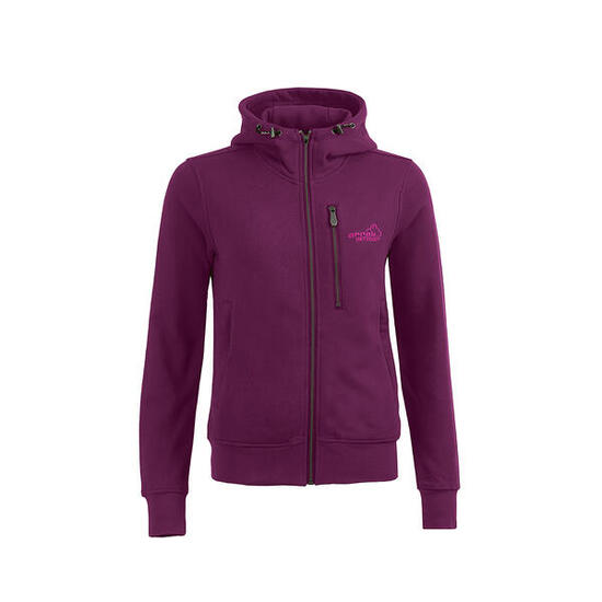 Sweat à capuche sportif pour femme fuchsia