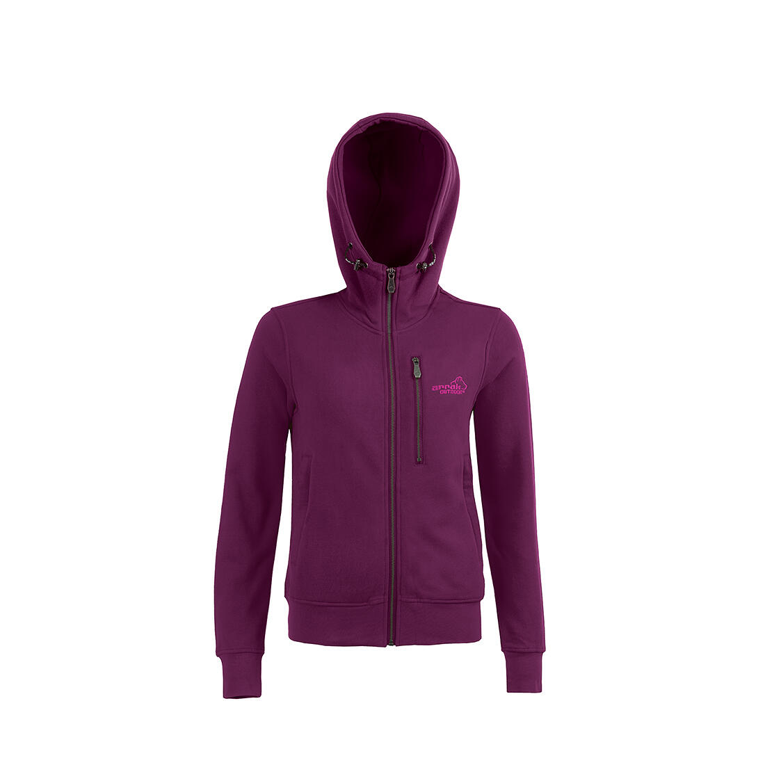 Sportlicher Hoodie Damen Fuchsia 2/6