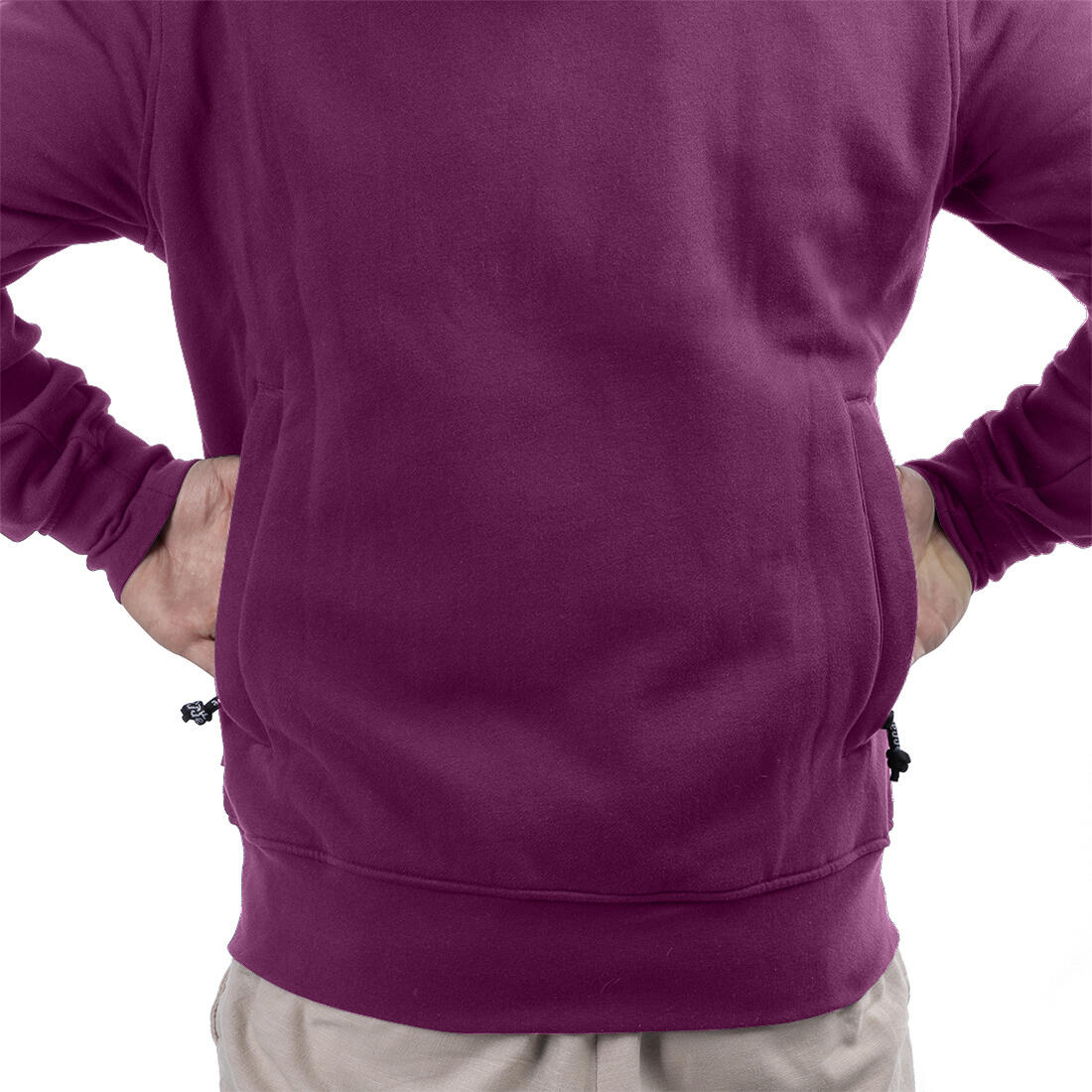 Sportlicher Hoodie Damen Fuchsia 5/6