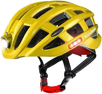 Kask rowerowy unisex Rockbros ZN1001-Y z oświetleniem (57-62cm)