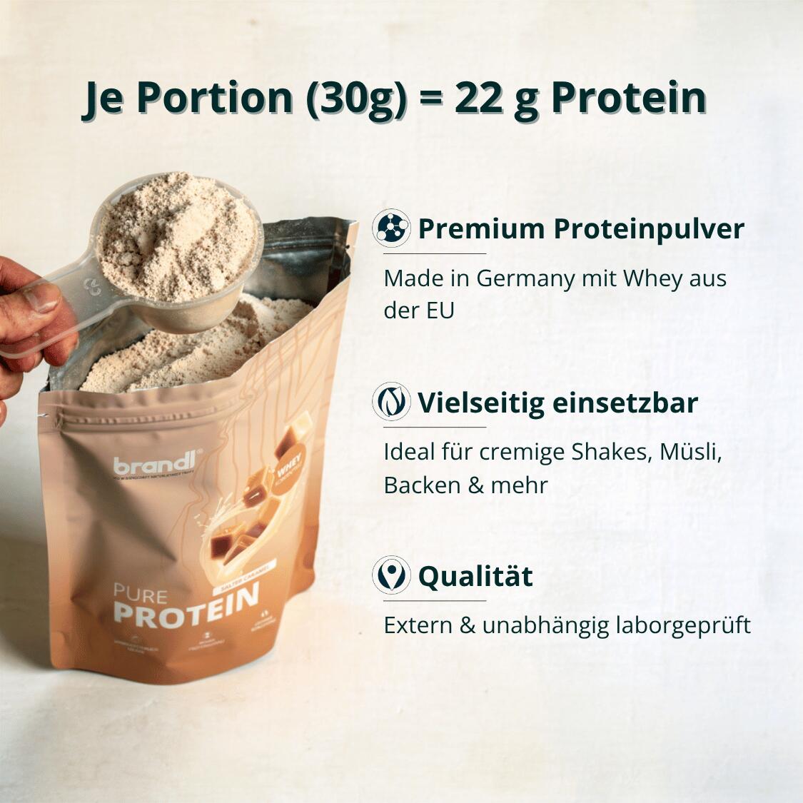 brandl® Pure Protein 2.0 Proteinpulver Whey | Eiweißpulver mit natürlichem Aroma 2/7