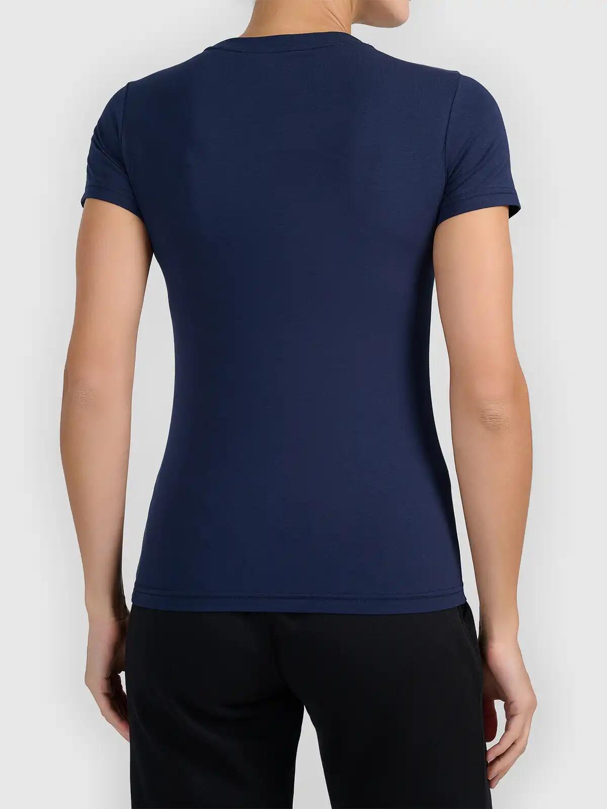 T-shirt slim z kolekcji basic damski 4F 4FWMM00TTSHF3306 2/5