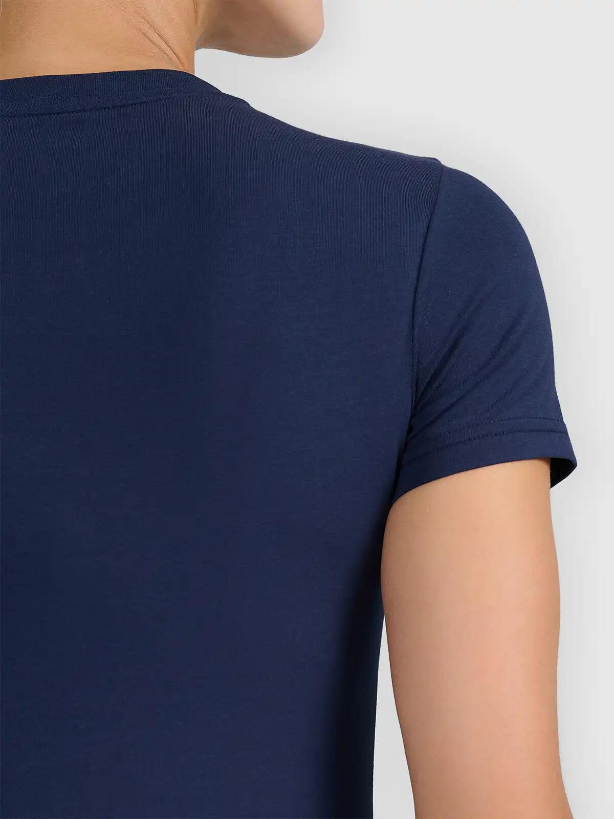 T-shirt slim z kolekcji basic damski 4F 4FWMM00TTSHF3306 3/5