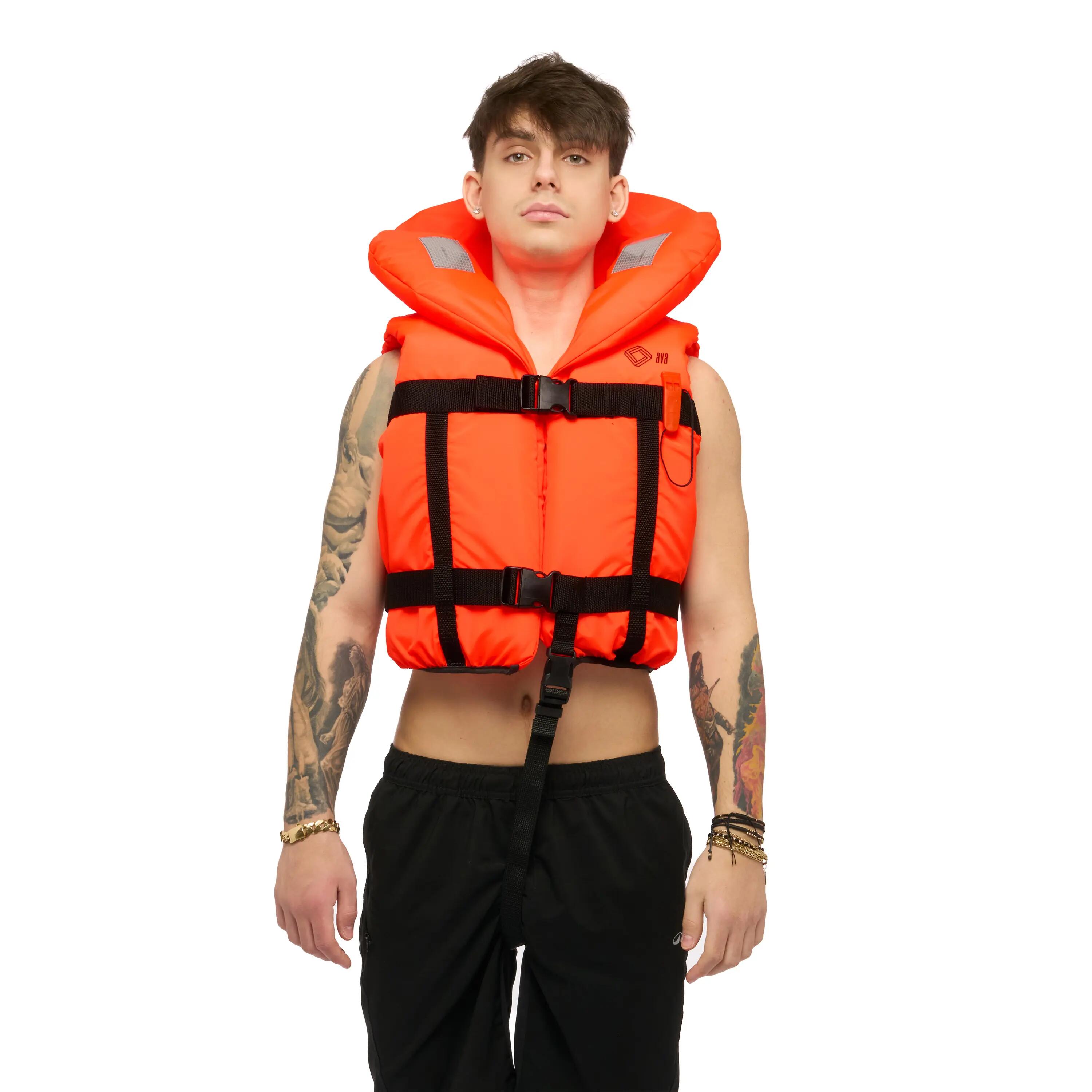 Vestă de salvare ATLAS 100N – Omologată pentru juniori și adulți 30-100+ kg 4/7