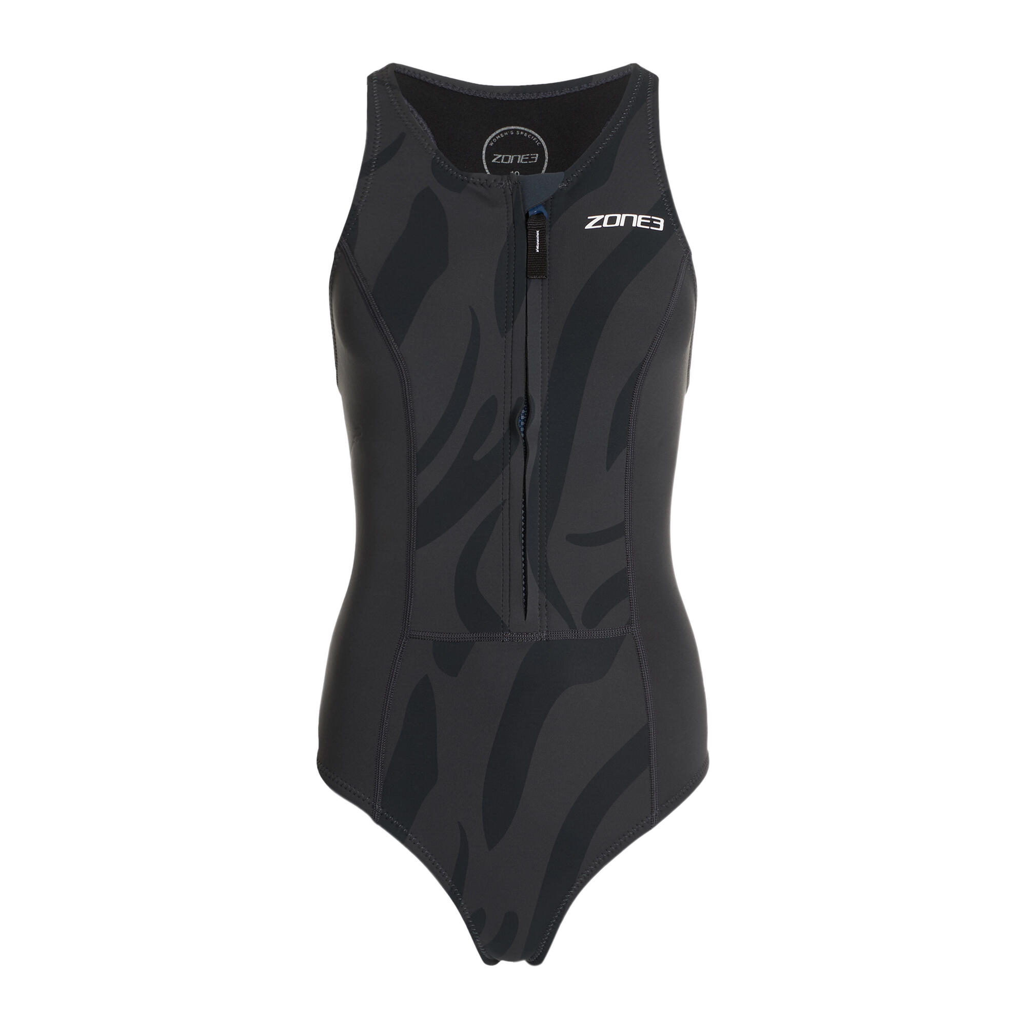 Pianka do pływania damska ZONE3 Yulex Sleeveless 1,5 mm black/grey 6/6