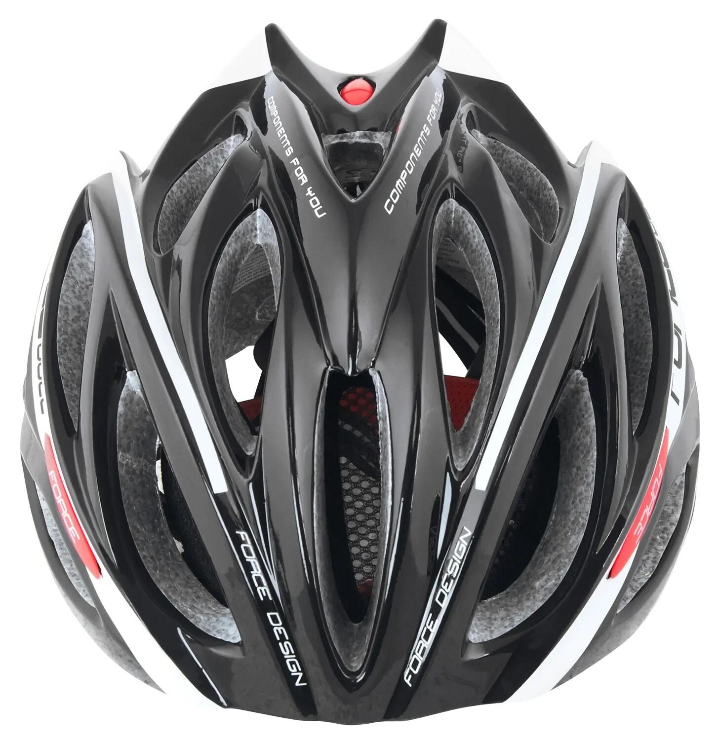 Capacete Force Bull Preto/Branco S-M 2/5