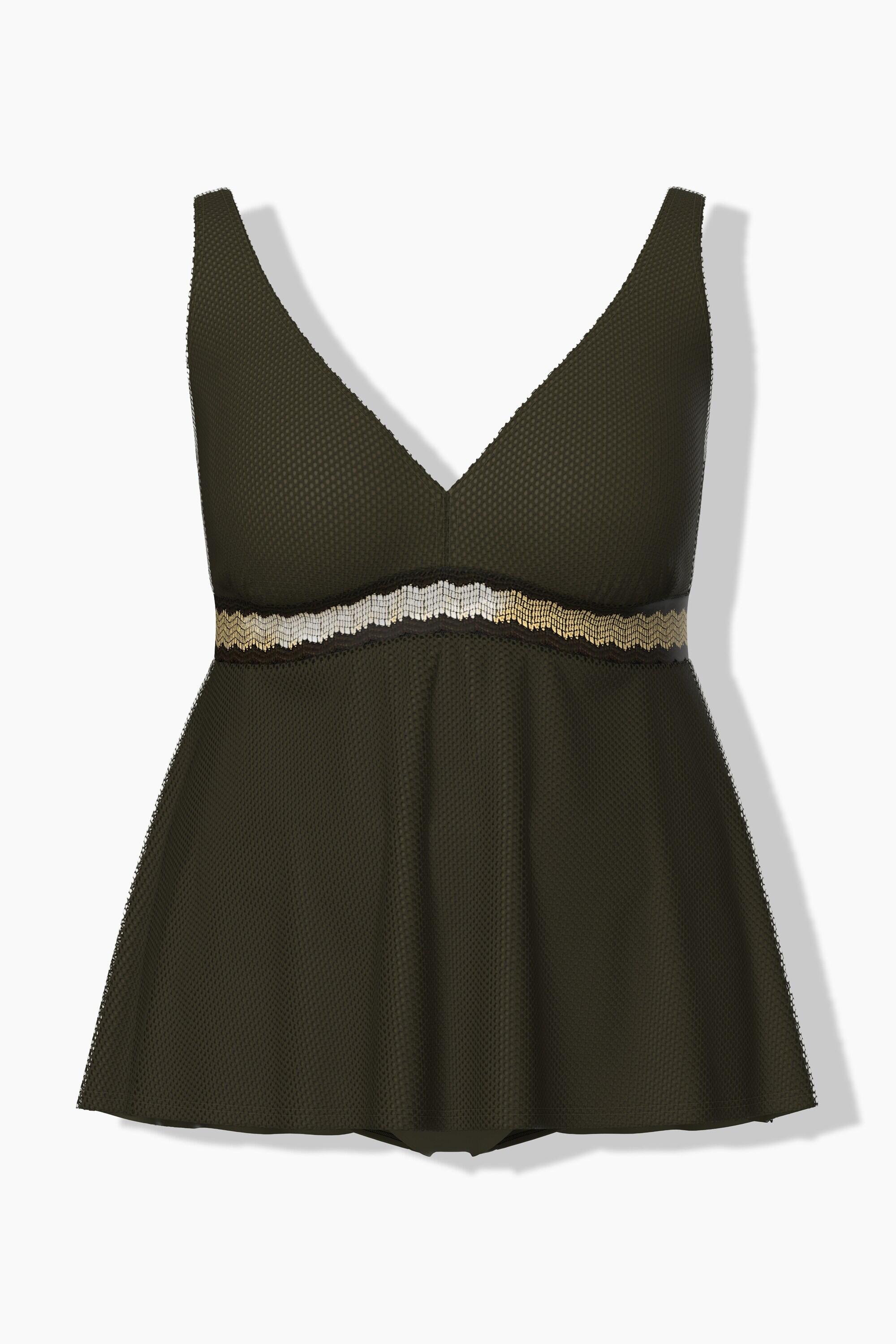 Damen Tankini Zierband Softcups Träger verstellbar recycelt 12/13