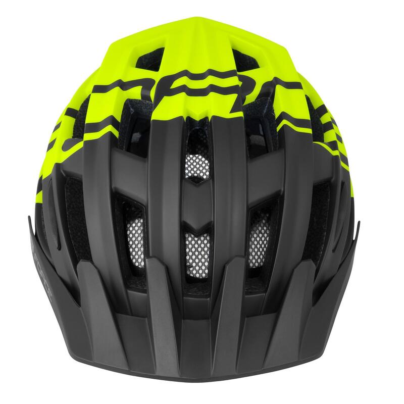 Casca Force Corella MTB Negru/Galben Fluo L-XL