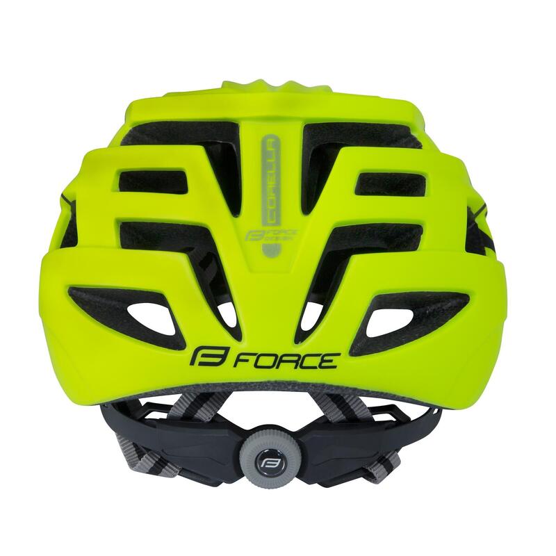 Casca Force Corella MTB Negru/Galben Fluo L-XL