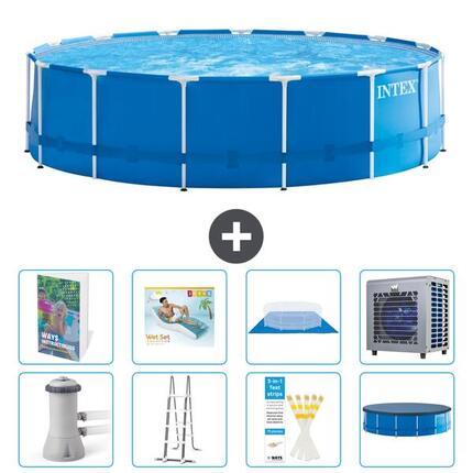 INTEX Piscina con estructura Redonda - 457x122 cm - 9-piezas S555