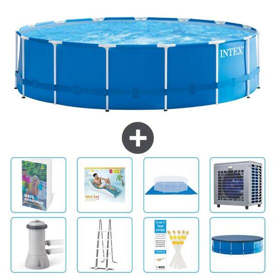 INTEX Piscina con estructura Redonda - 457x122 cm - 9-piezas S555