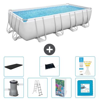 Bestway power steel rechthoekig - 488x244x122 cm - 6-delig s621