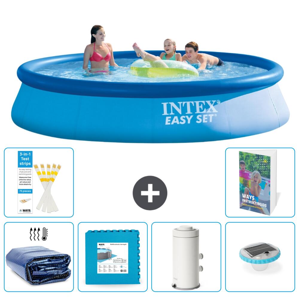 Easy Set Pool Rund - 396x84 cm - 7-teilig  S152 1/7