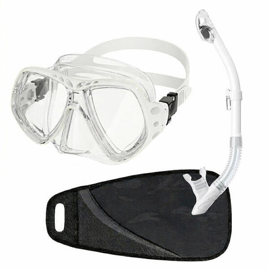 Schnorchelset mit Maske und Schnorchel DEEP VISION Antibeschlag