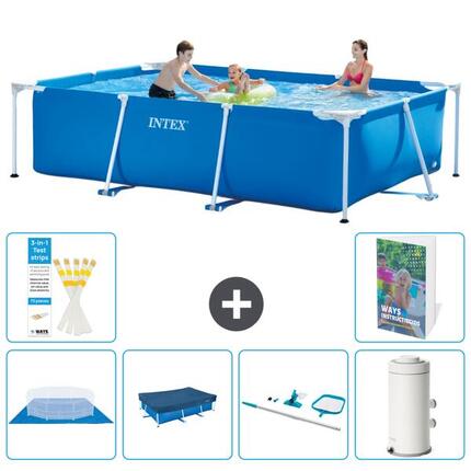 INTEX Piscina con estructura Rectangular - 300x200x75 cm - 7-piezas S119
