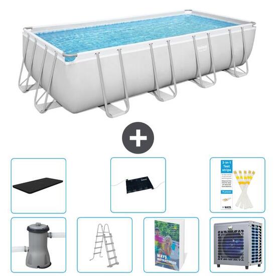 BESTWAY Piscina Bestway Power Steel Rectangular - 488x244x122 cm - S524